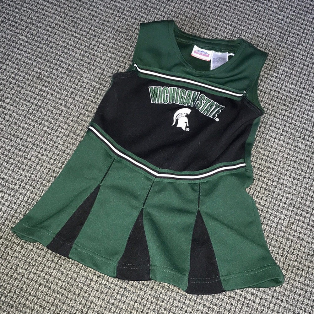 Michigan State Girls' Green & Black Cheer Dress